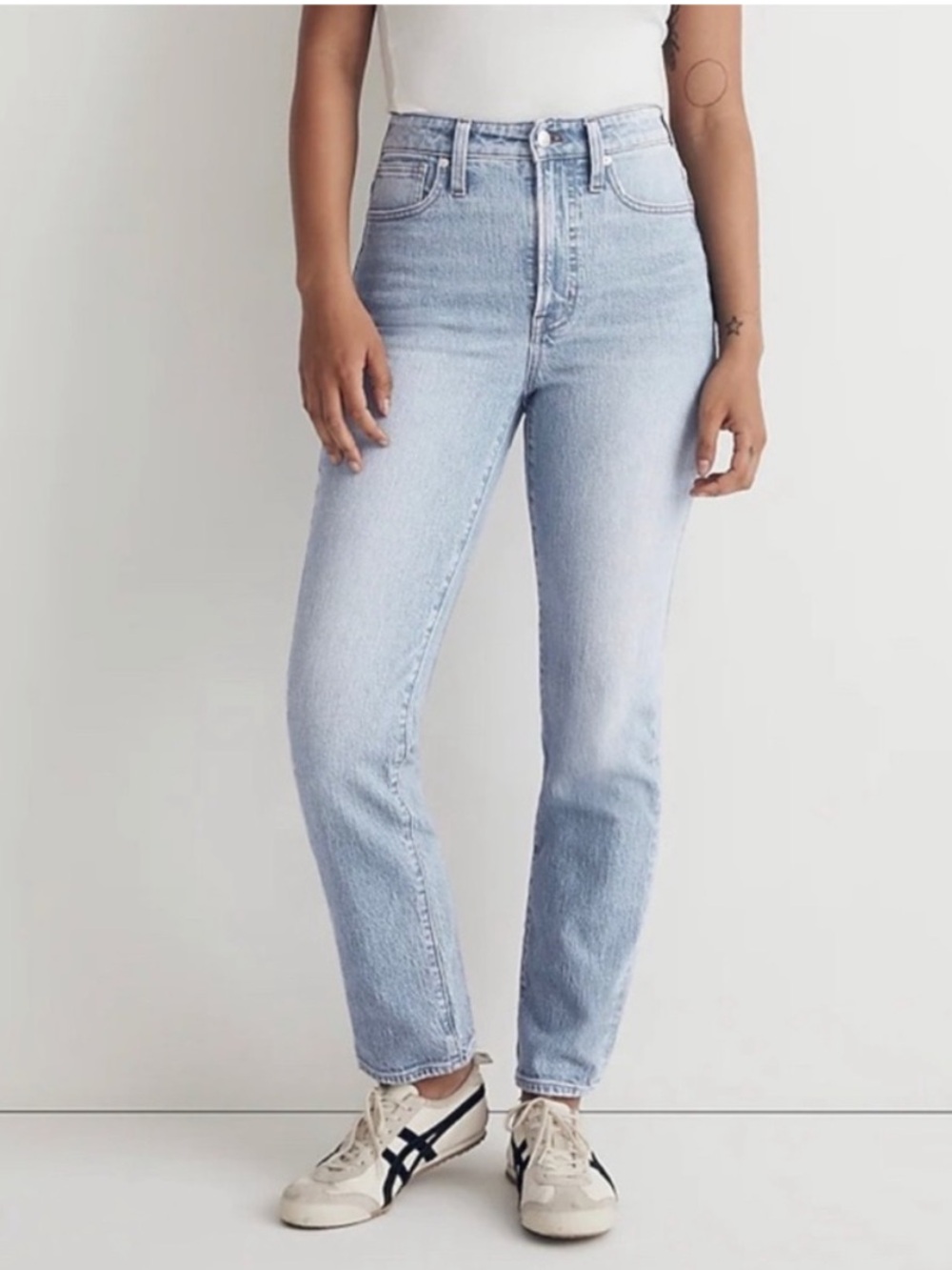 NWT Madewell The Curvy Perfect Vintage Jean in Merle Wash Size 25